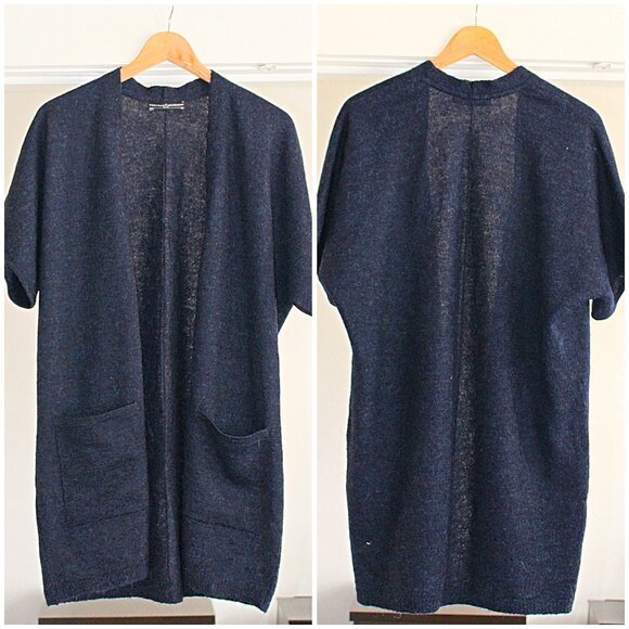 Peruvian Connection - 100% Baby Alpaca Open Front, Kimono Slv Cardigan, M/L - Picture 1 of 8